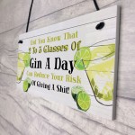 Funny Home Bar Sign Gin Plaque Gin Sign Garden Shed Man Cave