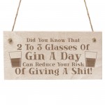 Funny Alcohol Gift Engraved Wood Home Bar Sign Gin Garden Pub