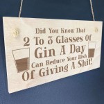 Funny Alcohol Gift Engraved Wood Home Bar Sign Gin Garden Pub