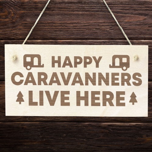 Caravan Sign Engraved Novelty Campervan Sign Caravan Lover Gift 