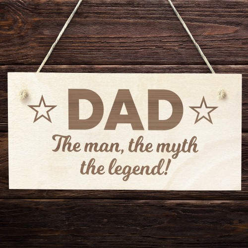 Fathers Day Gift Funny Gift For Dad Wood Hanging Sign