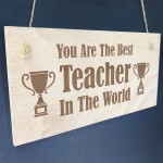 Teacher Gift Wood Sign Classroom Sign Thank You Teacher Gift