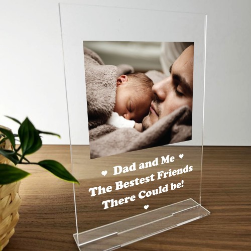 Personalised Dad Photo Plaque For Fathers Day Birthday Gift