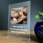 Personalised Dad Photo Plaque For Fathers Day Birthday Gift