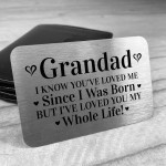 Grandad Gifts Gift For Him Metal Card Birthday Present