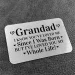 Grandad Gifts Gift For Him Metal Card Birthday Present