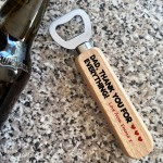 Thank You Dad Gift Wooden Personalised Bottle Opener Dad Gifts