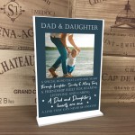 Personalised Dad And Daughter Gift Photo Dad Gift From Daughter