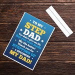 Step Dad Gifts For Birthday Fathers Day Standing Plaque