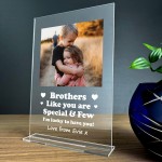 Personalised Brother Gift From Sister Photo Plaque Birthday Gift