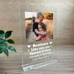 Personalised Brother Gift From Sister Photo Plaque Birthday Gift