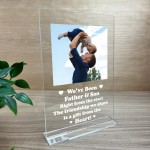 Personalised Father And Son Photo Plaque Fathers Day Birthday