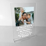 Personalised Brother Uncle Gifts Custom Photo Plaque Birthday