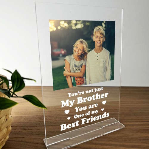 Personalised Birthday Gift For Brother Photo Plaque Sister Gift