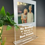 Personalised Birthday Gift For Brother Photo Plaque Sister Gift