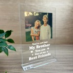 Personalised Birthday Gift For Brother Photo Plaque Sister Gift