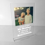 Personalised Birthday Gift For Brother Photo Plaque Sister Gift