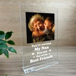 Personalised Nan Photo Plaque Birthday Gift For Nan Nanny Nana