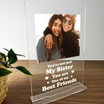 Personalised Best Friend Custom Photo Friendship Plaque Novelty 