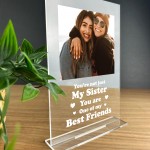 Personalised Best Friend Custom Photo Friendship Plaque Novelty 