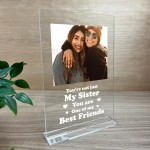 Personalised Best Friend Custom Photo Friendship Plaque Novelty 