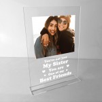 Personalised Best Friend Custom Photo Friendship Plaque Novelty 