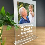 Personalised Best Grandad Standing Plaque Birthday Christmas