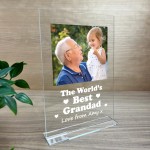 Personalised Best Grandad Standing Plaque Birthday Christmas