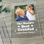 Personalised Best Grandad Standing Plaque Birthday Christmas