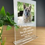 Personalised Memorial Gift Plaque For Dog Cat Pet Rememberance