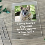 Personalised Memorial Gift Plaque For Dog Cat Pet Rememberance