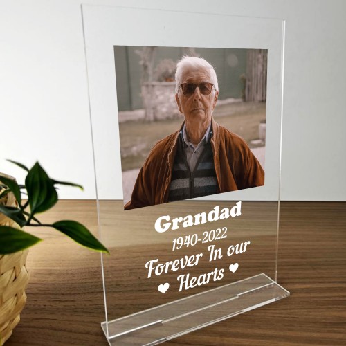 Personalised Grandad Memorial Remembrance Plaque For Grandad