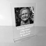 Personalised Memorial Plaque Remembrance Gift For Nan Grandad