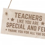 Teacher Gifts Engraved Wooden Plaque Thank You Gift For Teacher 