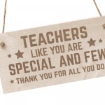 Teacher Gifts Engraved Wooden Plaque Thank You Gift For Teacher 