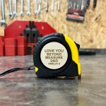 Personalised Engraved Tape Measure Fathers Day Gift For Dad