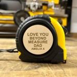 Personalised Engraved Tape Measure Fathers Day Gift For Dad