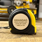 PERSONALISED Fathers Day Gift For Grandad Tape Measure