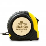 Novelty Gift For Grandad Personalised Tape Measure Tool Gift