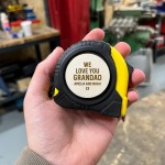 Novelty Gift For Grandad Personalised Tape Measure Tool Gift