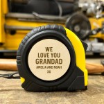 Novelty Gift For Grandad Personalised Tape Measure Tool Gift