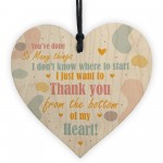 Thank You Gift For Men Women Wood Heart Friend Gift Teacher