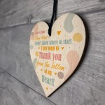 Thank You Gift For Men Women Wood Heart Friend Gift Teacher