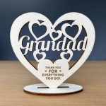 Thank You Gift For Grandad Wood Plaque Grandad Birthday Gift