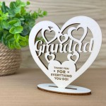 Thank You Gift For Grandad Wood Plaque Grandad Birthday Gift