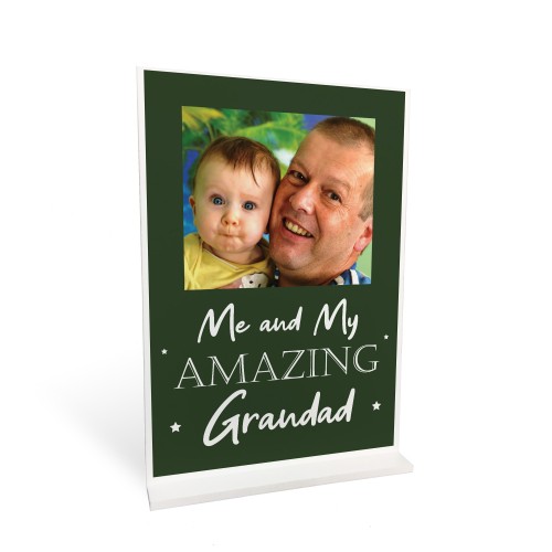 Personalised Photo Plaque Grandad Gift Custom Birthday Gifts