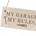 Funny Garage Sign Hanging Wooden Plaque Fathers Day Birthday