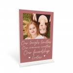 Personalised Photo Plaque Friendship Custom Birthday Gifts