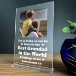 Personalised Photo Plaque Grandad Gift From Grandchildren