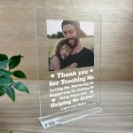 Personalised Dad Thank You Photo Plaque Fathers Day Birthday